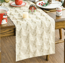 Load image into Gallery viewer, Plush Christmas Tree Table Runner