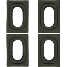Load image into Gallery viewer, Black Metal Rectangle Napkin Rings - Set of 4