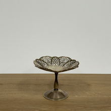 Load image into Gallery viewer, Vintage Lovelace Silver Pedestal

